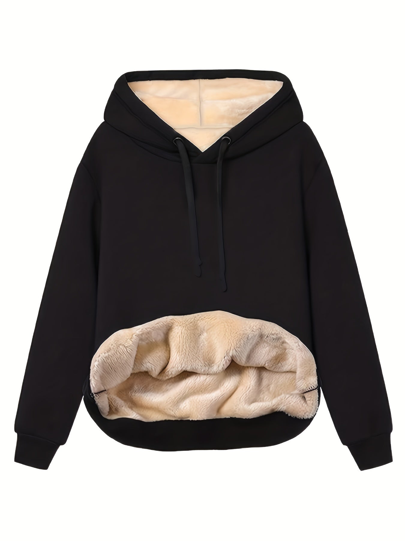 Solid Kangaroo Pocket Hoodie Fall Winter